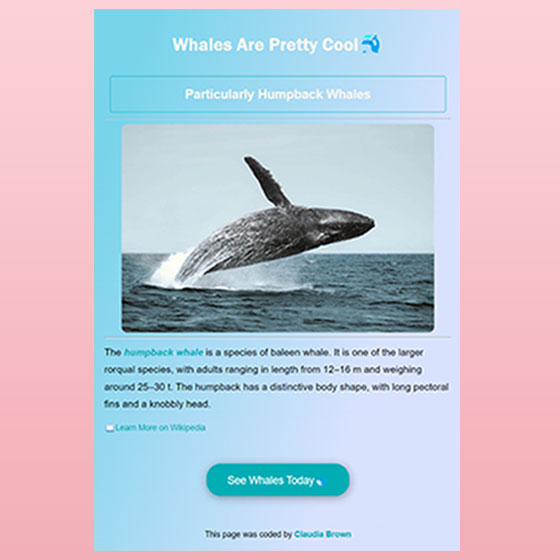 Whale Project